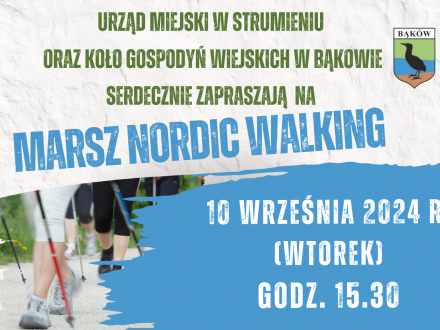 Marsz Nrdic Walking w Bąkowie